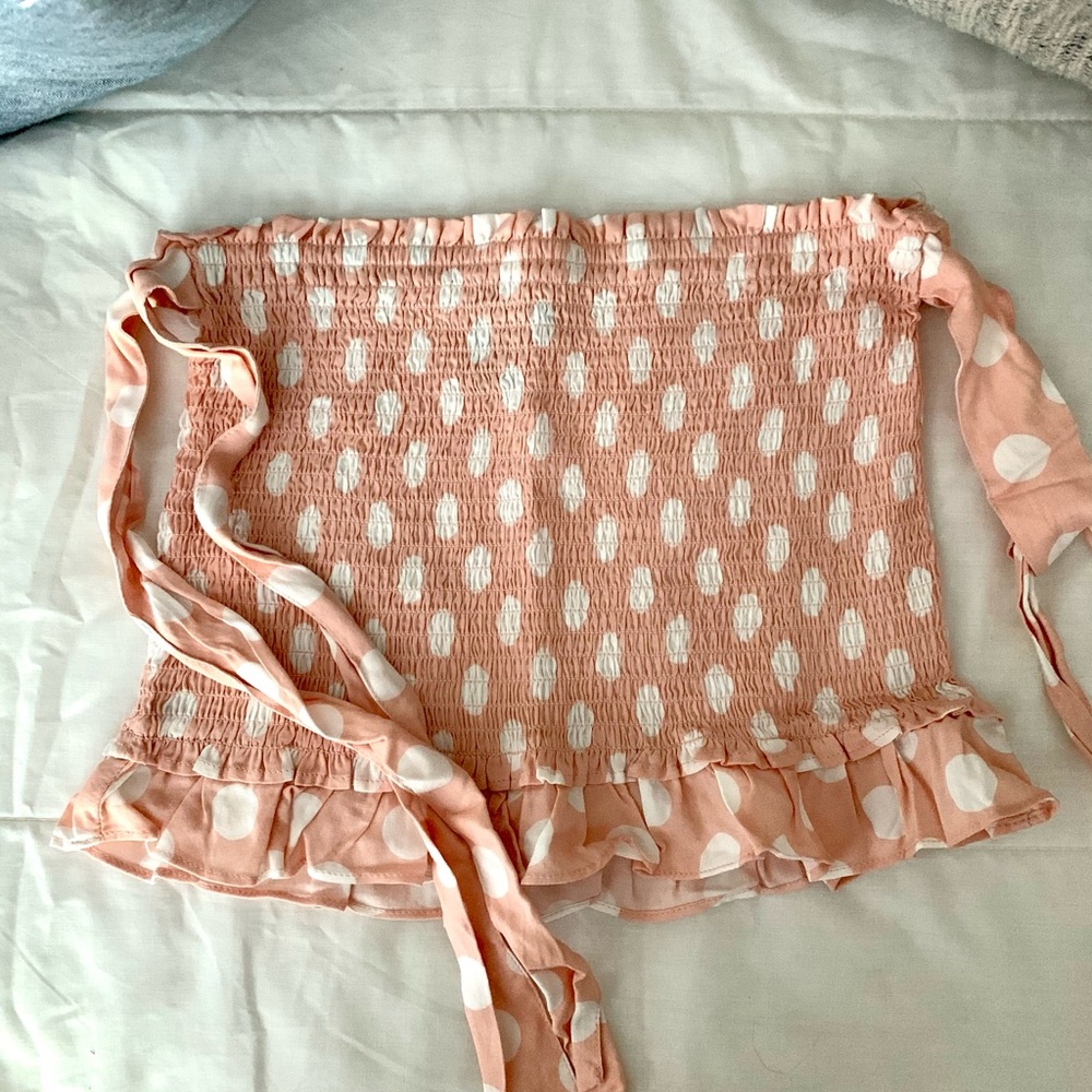Polka dot tube top
